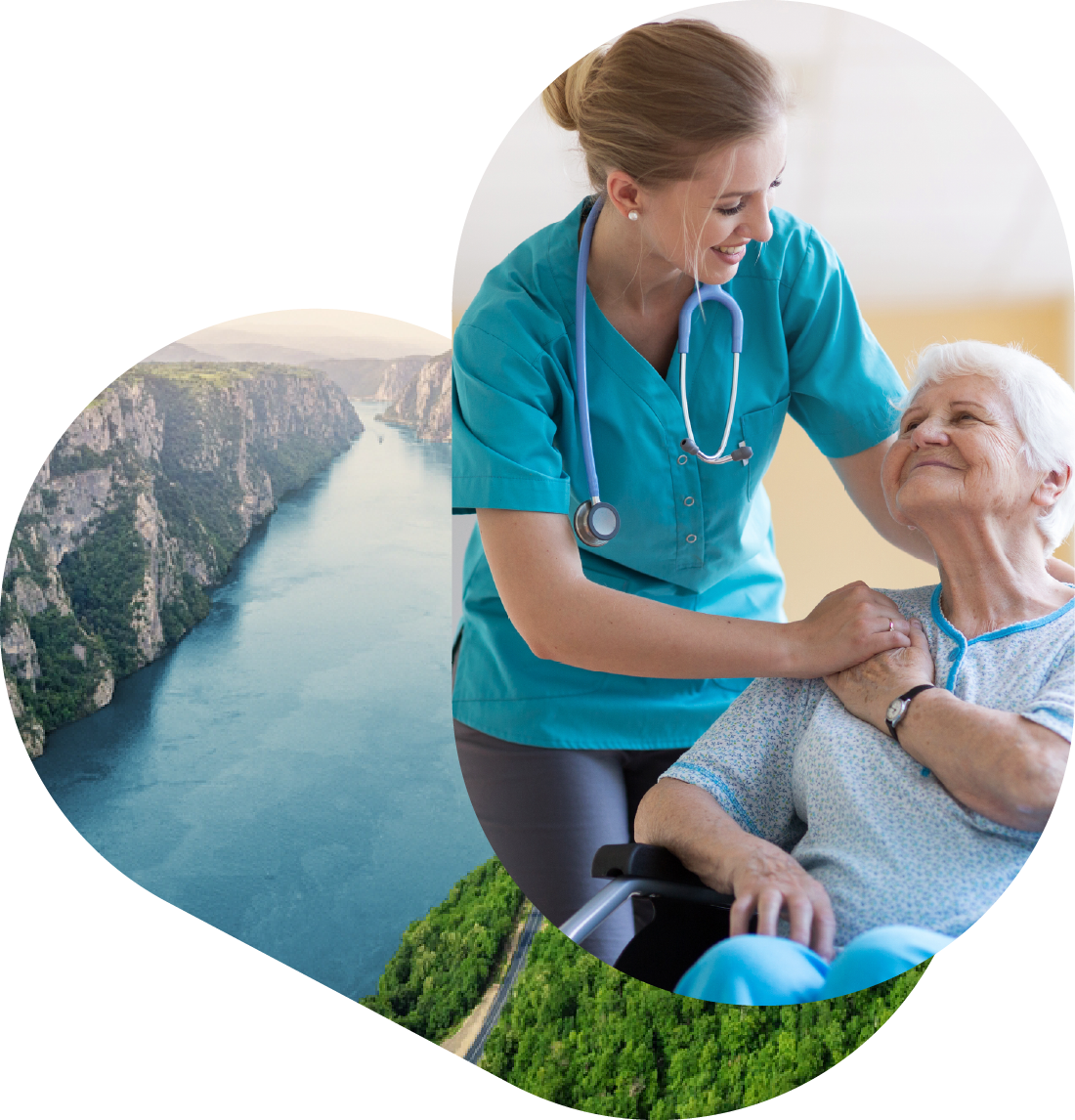 patient with physiotherapist